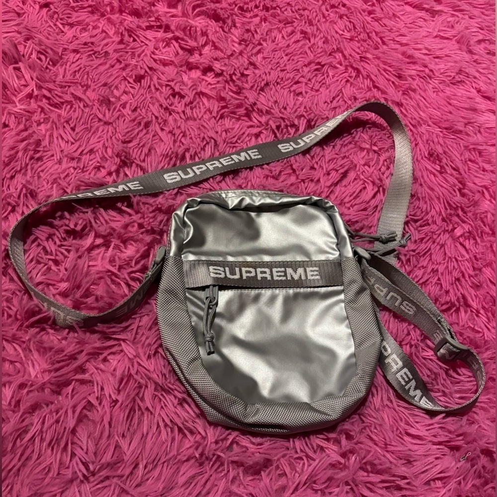 Supreme Metallic Logo Shoulder Bag